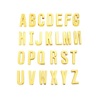 Gold Slide on Scarf Initials - Individual: O - obligato