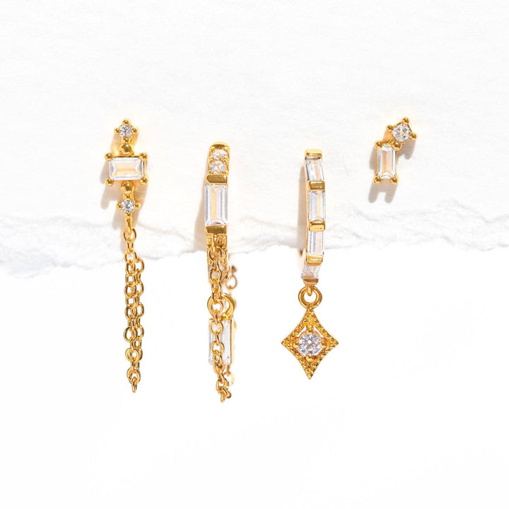 Golden Era Earring Set: Gold - obligato