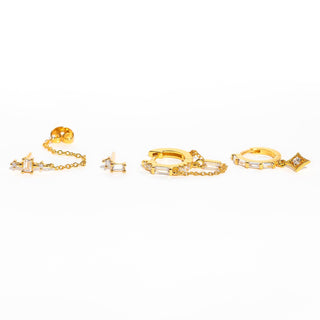 Golden Era Earring Set: Gold - obligato