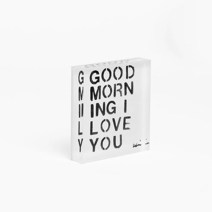 Good Morning I Love you Block of Love - obligato