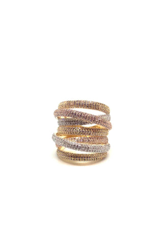 Grande Twisted Luxe Ring-Mixed Metal - obligato