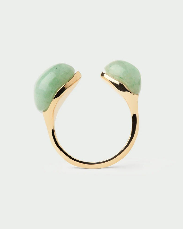Green Aventurine Gravity Ring - obligato