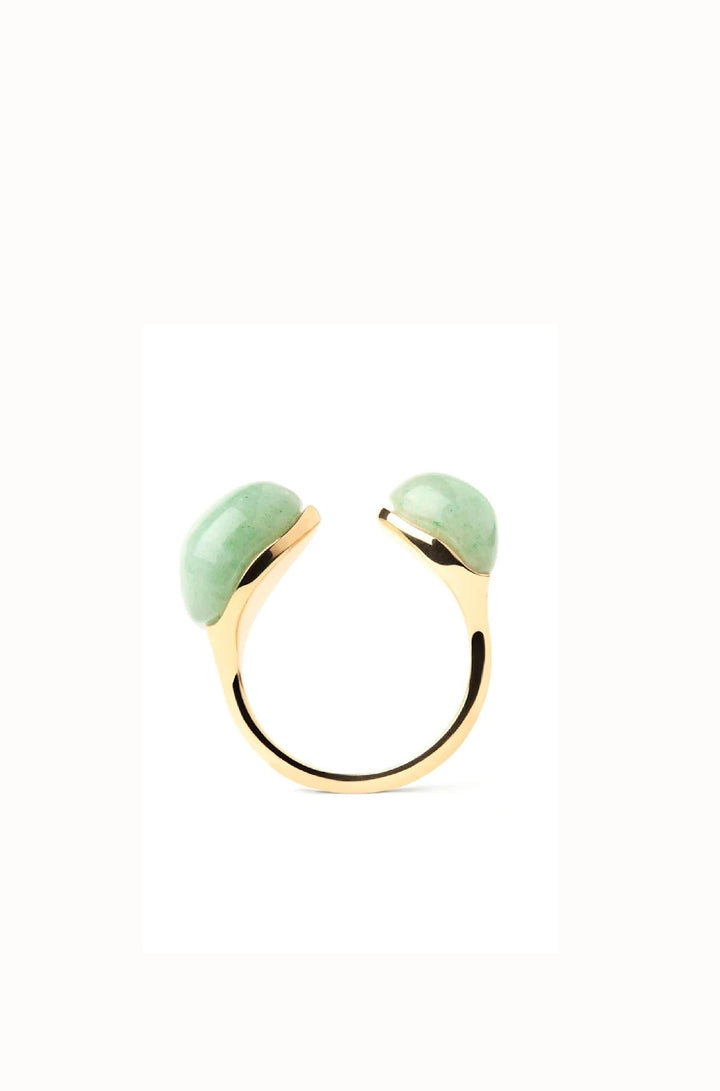 Green Aventurine Gravity Ring - obligato