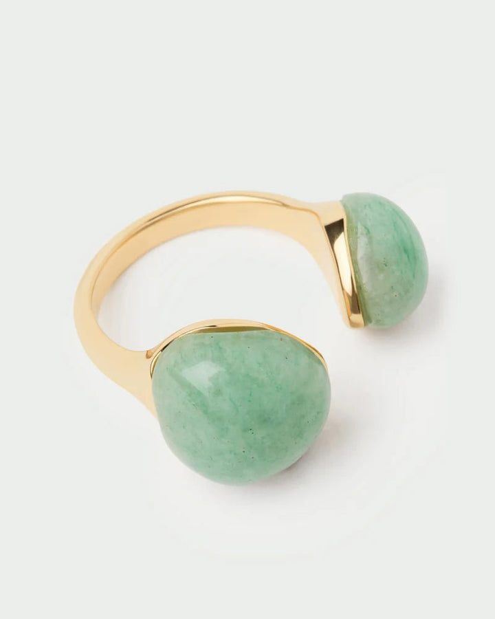 Green Aventurine Gravity Ring - obligato
