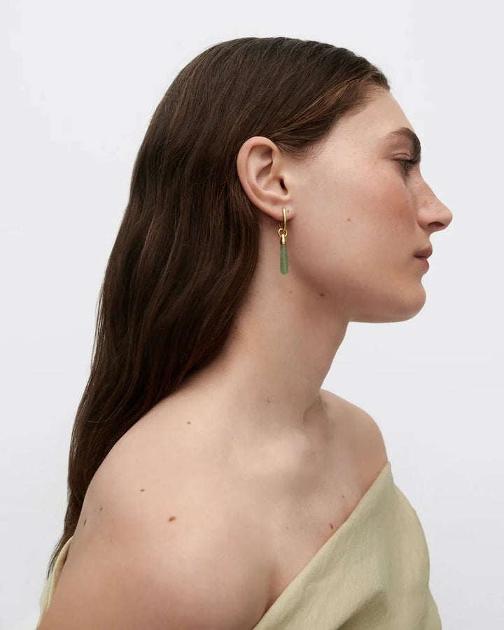 Green Aventurine Large Jupiter Earrings - obligato