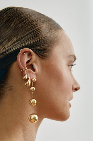 'GROW' Detachable Earrings - Gold - obligato