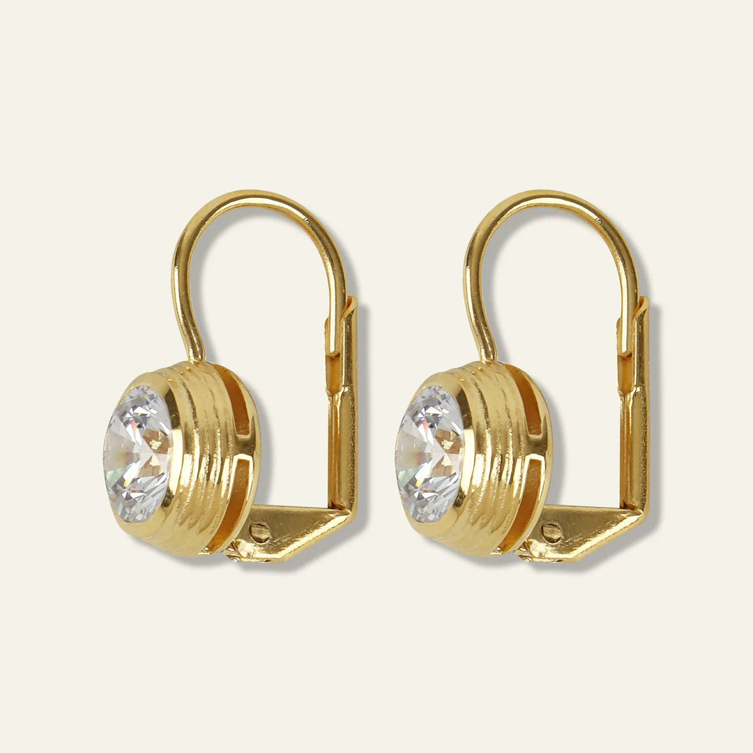 Hart Bezel Drop Earring - obligato