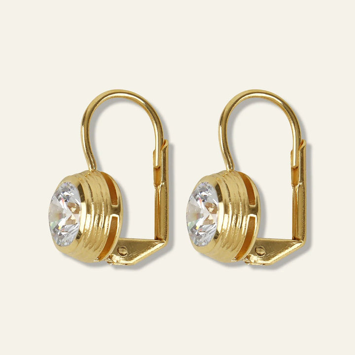 Hart Bezel Drop Earring - obligato