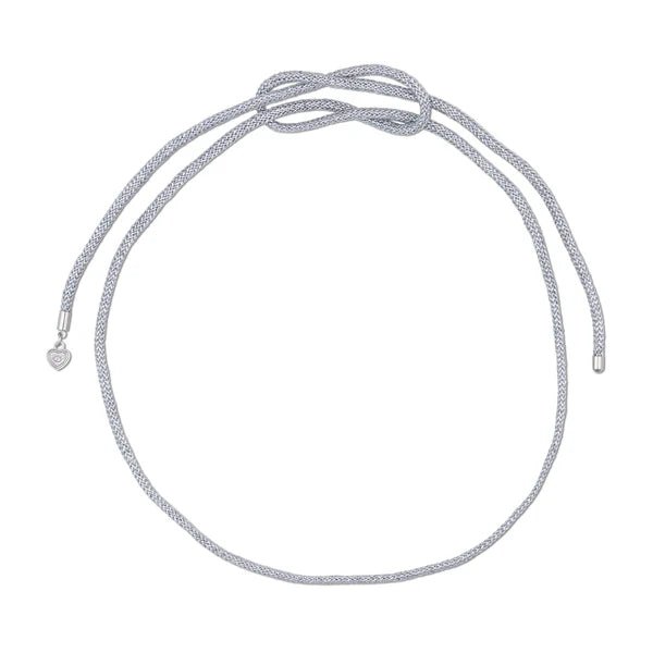 HART Silver Lurex Necklace Cord - obligato