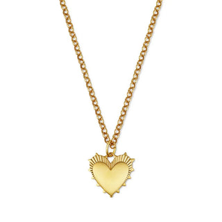 HART Small Heart of Gold Necklace - 18" Mini Belcher - obligato