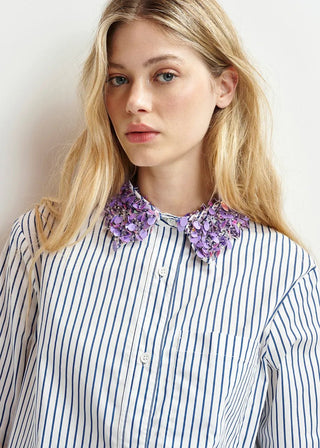 Hashbrown Sequin Collar Shirt - obligato