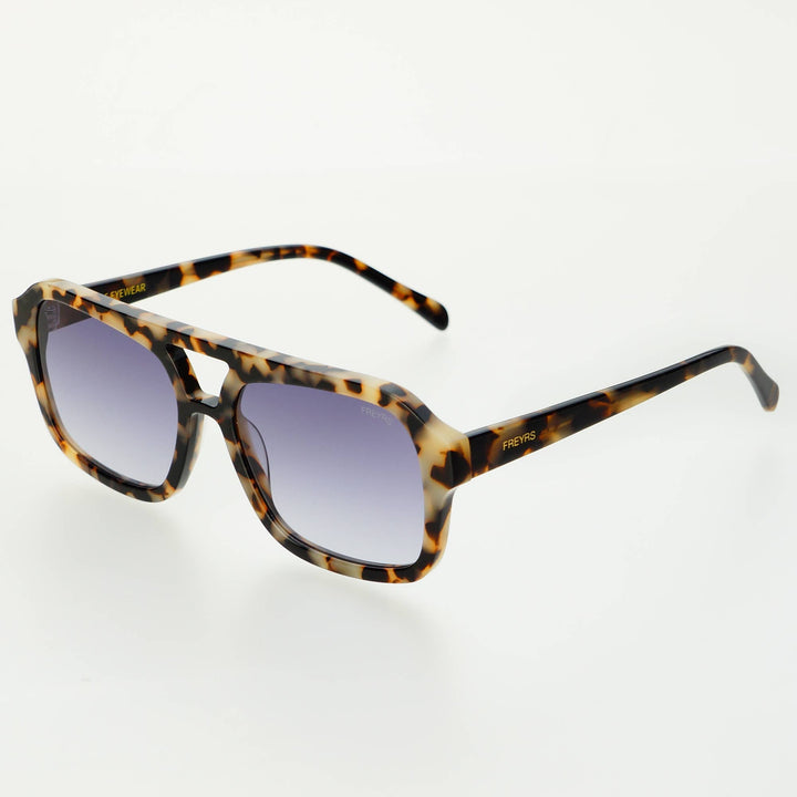 Havana Acetate Aviator Sunglasses: Tortoise - obligato