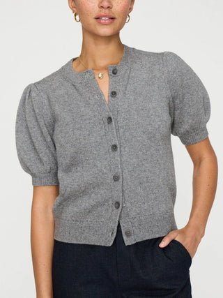 Havana Cardigan in Foggy Grey Melange - obligato