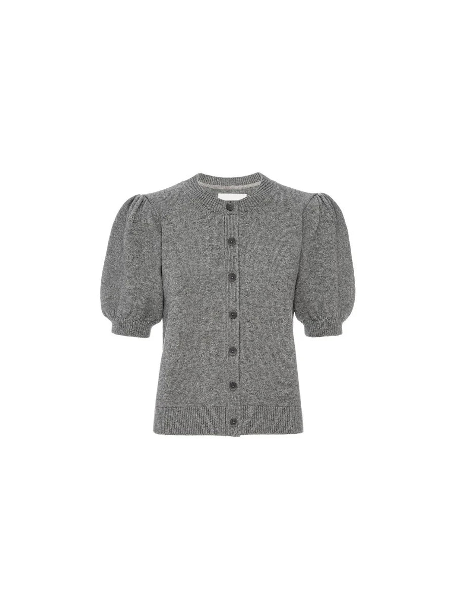Havana Cardigan in Foggy Grey Melange - obligato
