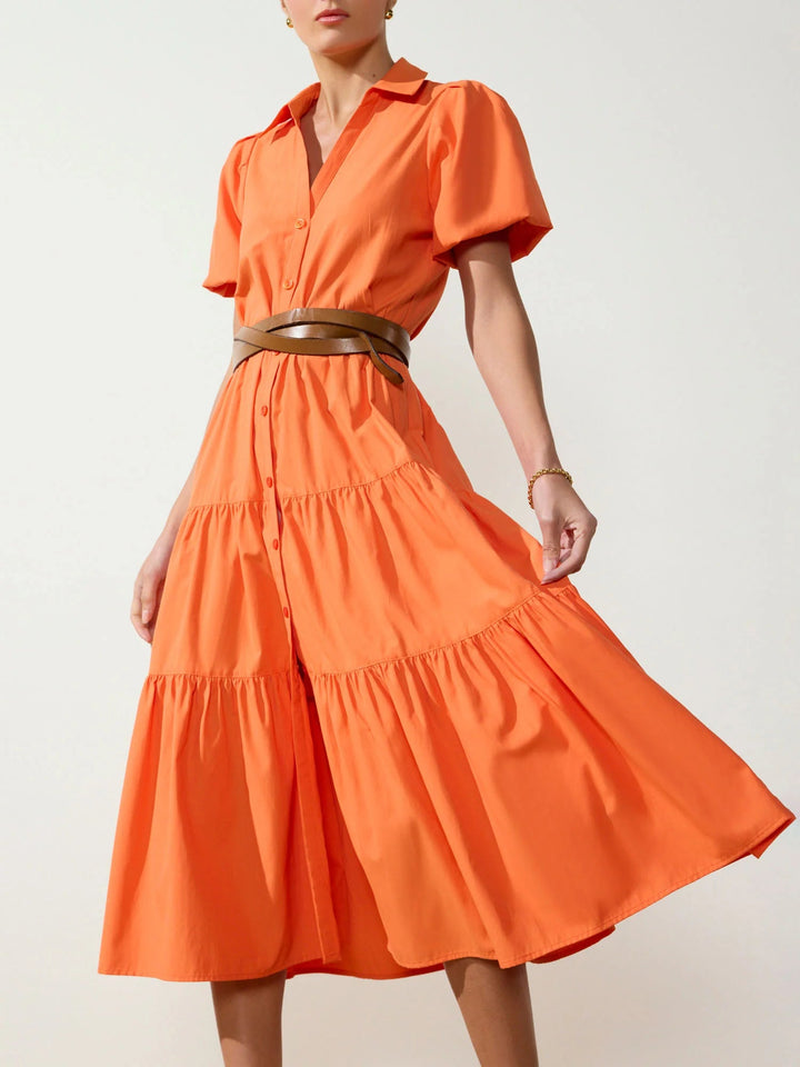 Havana Dress in Tangerine - obligato