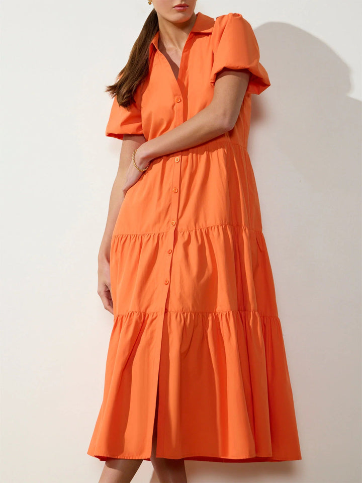 Havana Dress in Tangerine - obligato