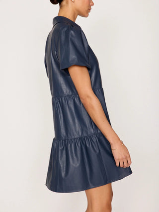 Havanna Mini Dress in Vegan Admiral Navy - obligato