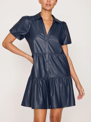 Havanna Mini Dress in Vegan Admiral Navy - obligato