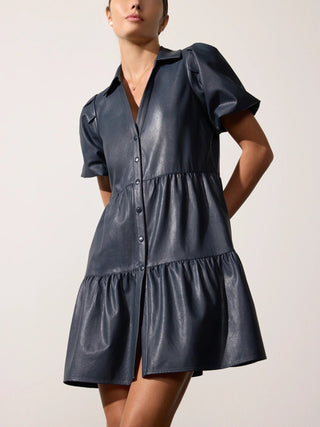 Havanna Mini Dress in Vegan Admiral Navy - obligato