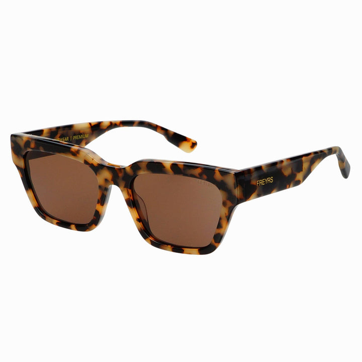 Hayden Acetate Unisex Rectangular Sunglasses: Milky Tortoise - obligato
