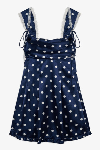 Holland Mini Dress in Navy - obligato