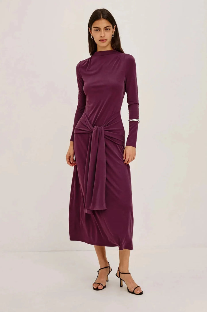 Hollis Dress in Wine - obligato