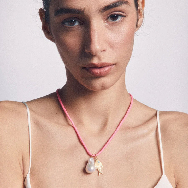 Hot Pink Necklace Cord - obligato