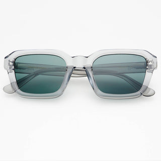 Hudson Acetate Unisex Rectangular Sunglasses: Gray - obligato