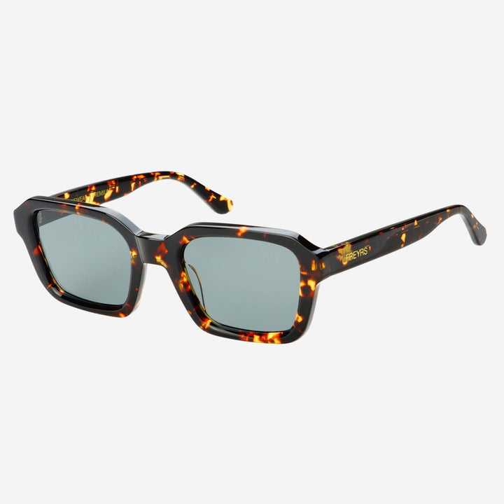 Hudson Acetate Unisex Rectangular Sunglasses: Tortoise - obligato