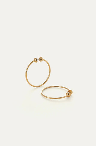 Icon Hoops in Gold Small - obligato