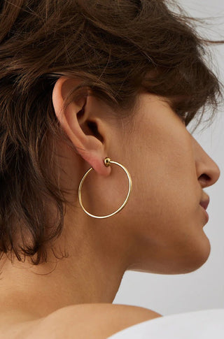 Icon Hoops in Gold Small - obligato