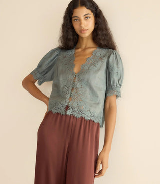 Idella Top In Lagoon - obligato