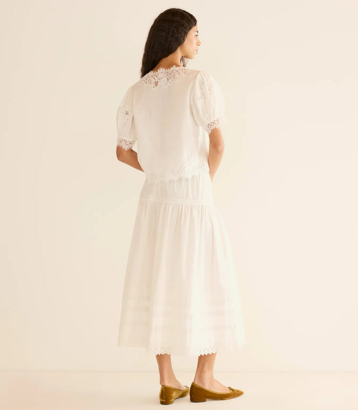 Idella Top In White - obligato