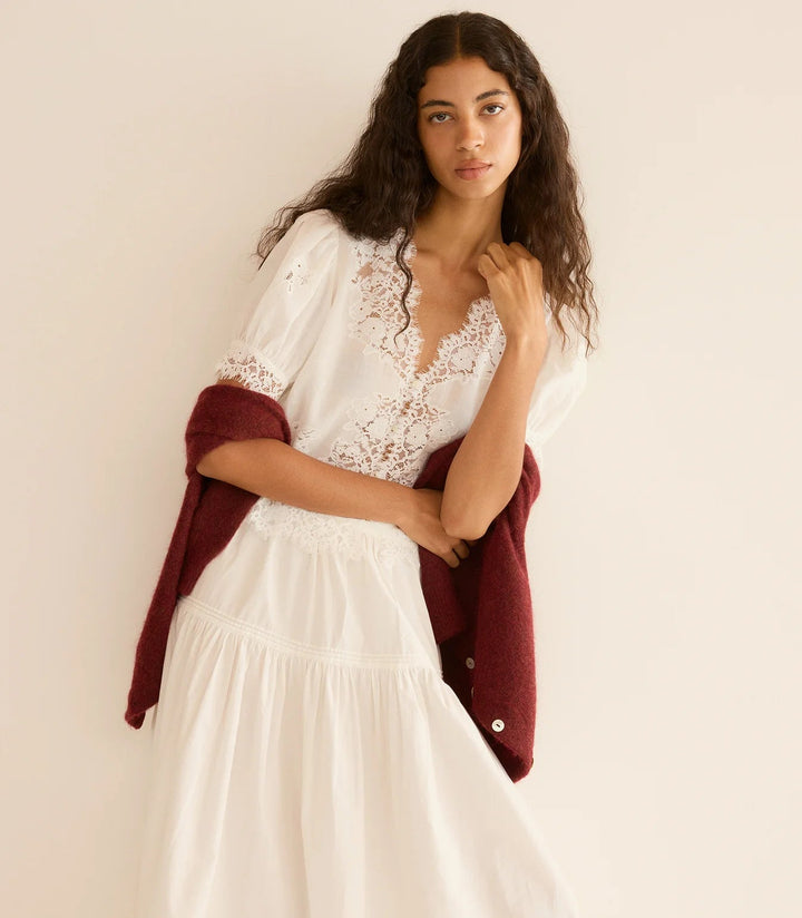 Idella Top In White - obligato