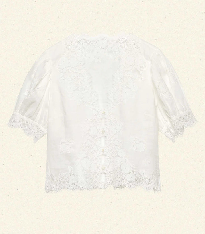 Idella Top In White - obligato
