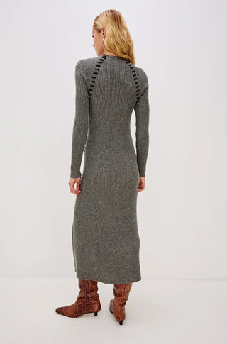 Imara Dress in Charcoal - obligato