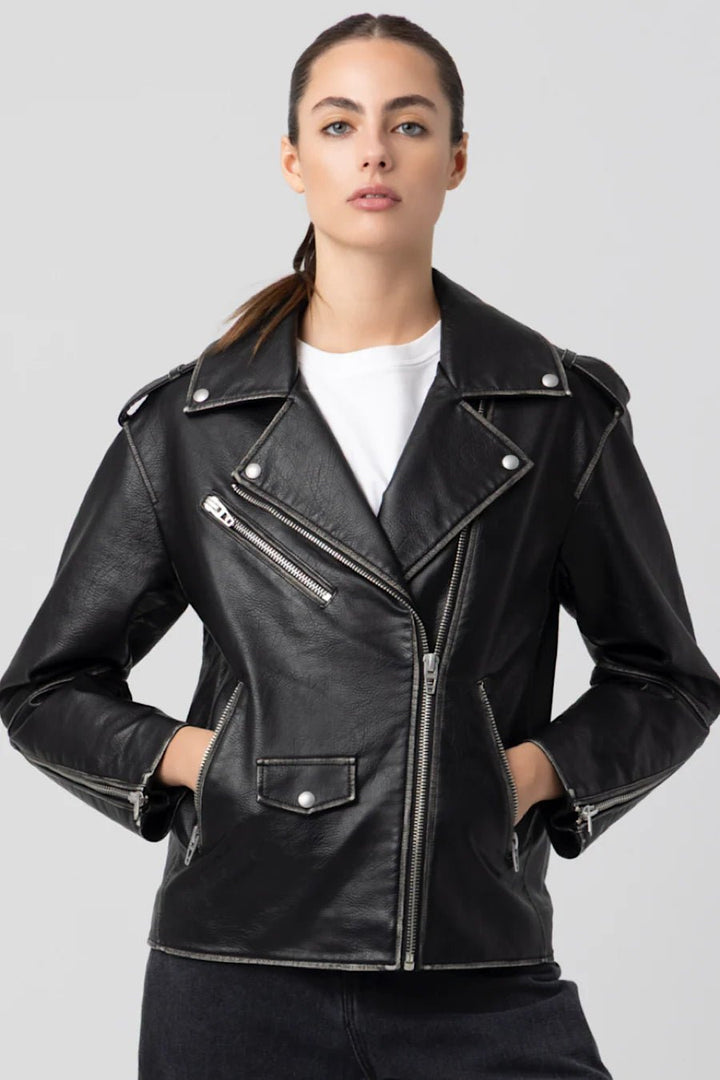 In Between Vegan Moto Jacket - obligato