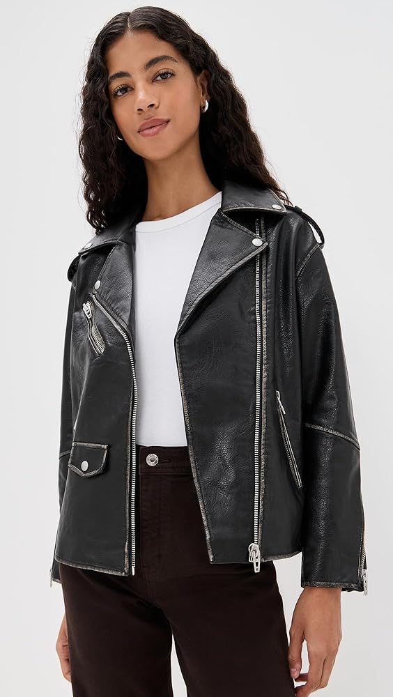 In Between Vegan Moto Jacket - obligato