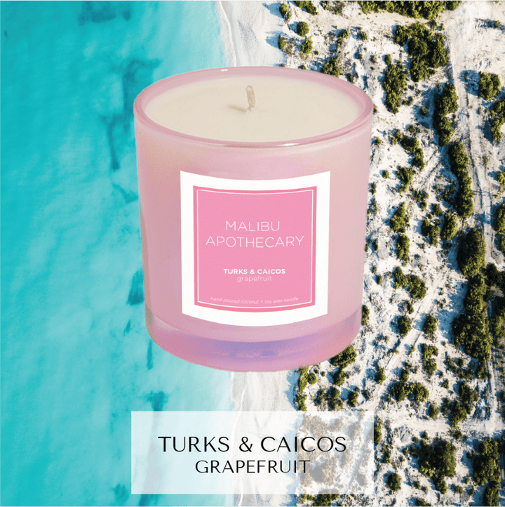 Iridescent Pink Candle: LAGUNA BEACH - obligato