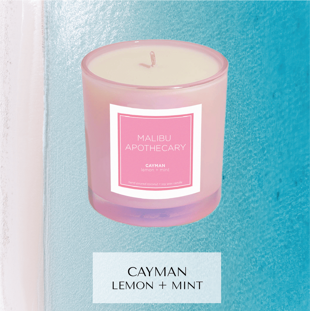 Iridescent Pink Candle: LAGUNA BEACH - obligato