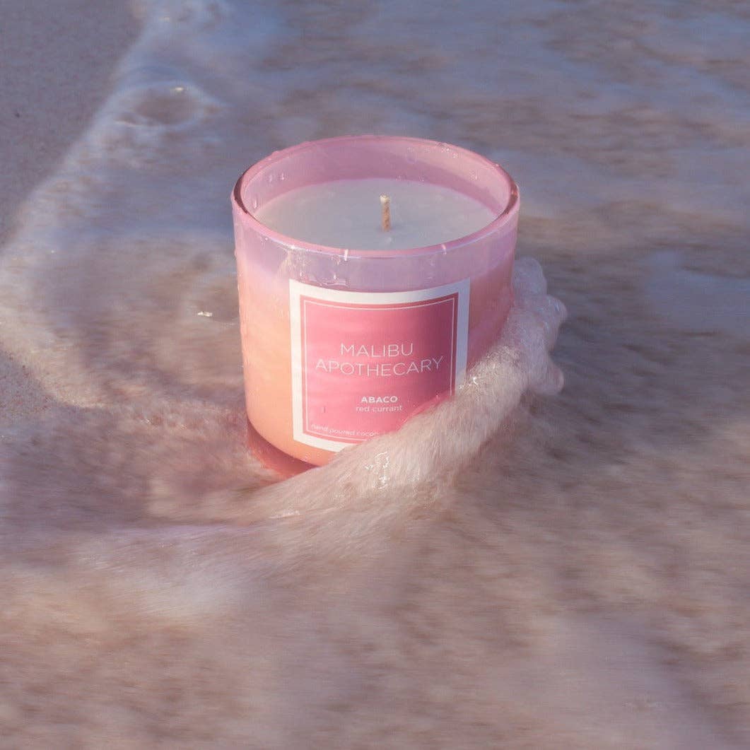 Iridescent Pink Candle: MONTAUK - obligato