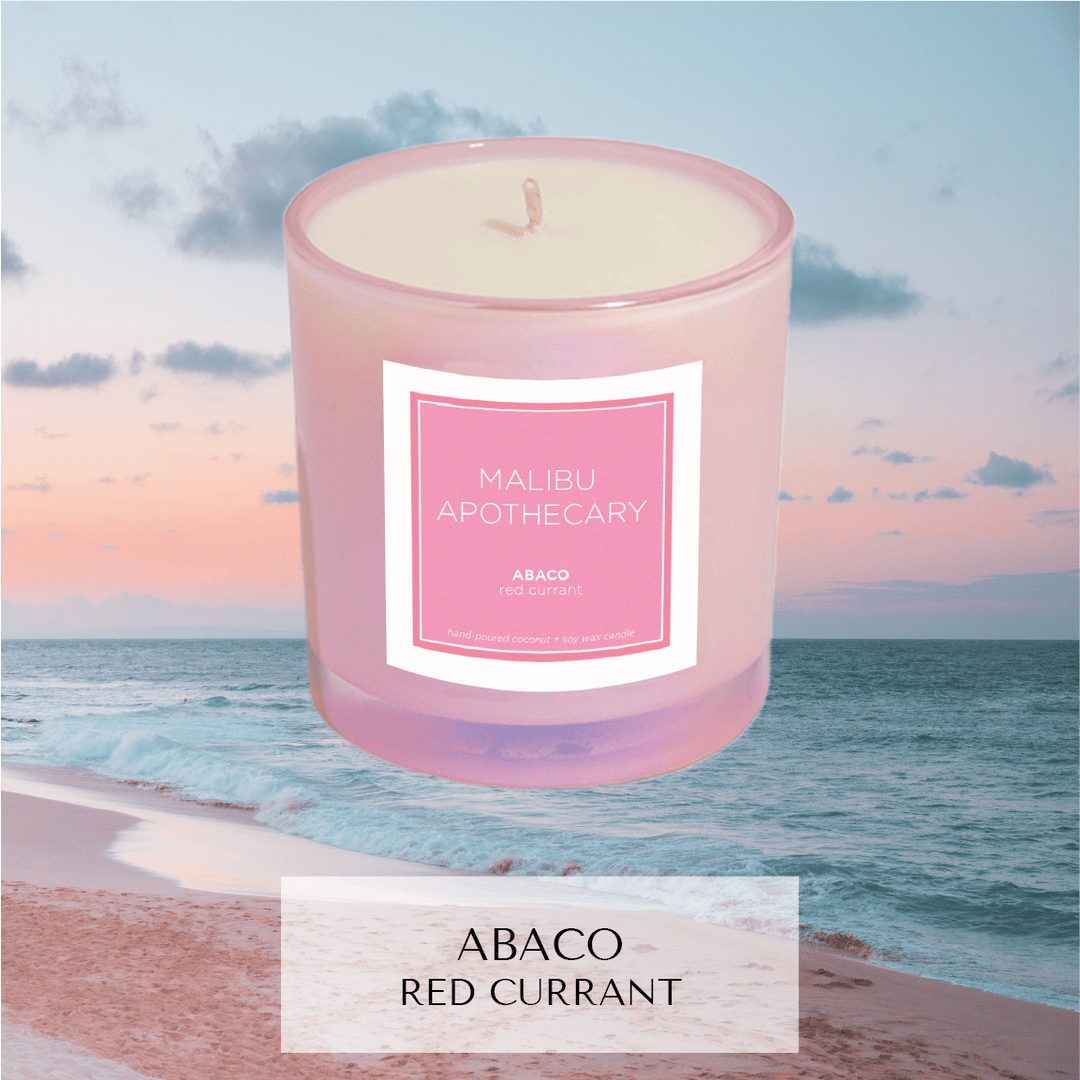 Iridescent Pink Candle: MONTAUK - obligato