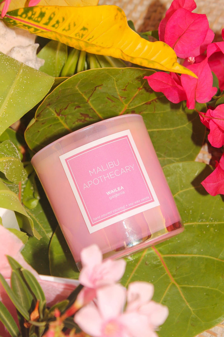 Iridescent Pink Candle: MONTAUK - obligato