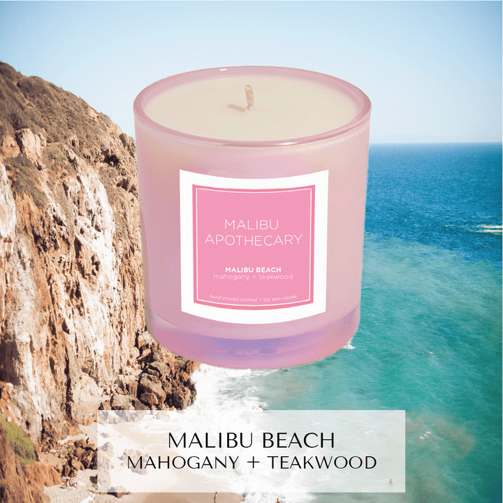 Iridescent Pink Candle: MONTAUK - obligato