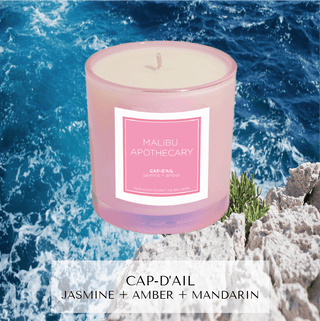 Iridescent Pink Candle: TURKS & CAICOS - obligato