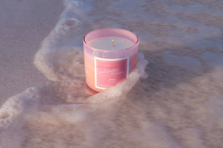 Iridescent Pink Candle: TURKS & CAICOS - obligato