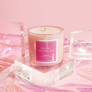 Iridescent Pink Candle: TURKS & CAICOS - obligato