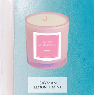 Iridescent Pink Candle: TURKS & CAICOS - obligato