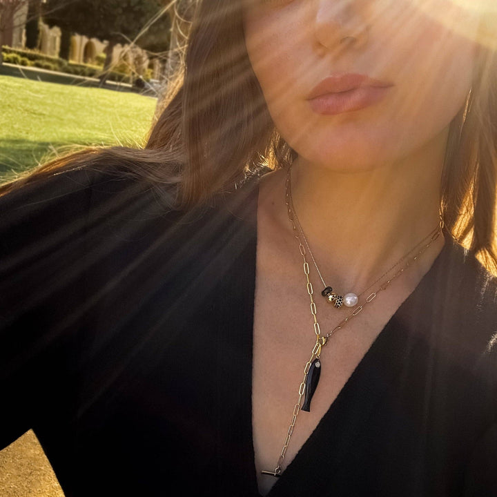 Isla Noir Bead Necklace - obligato