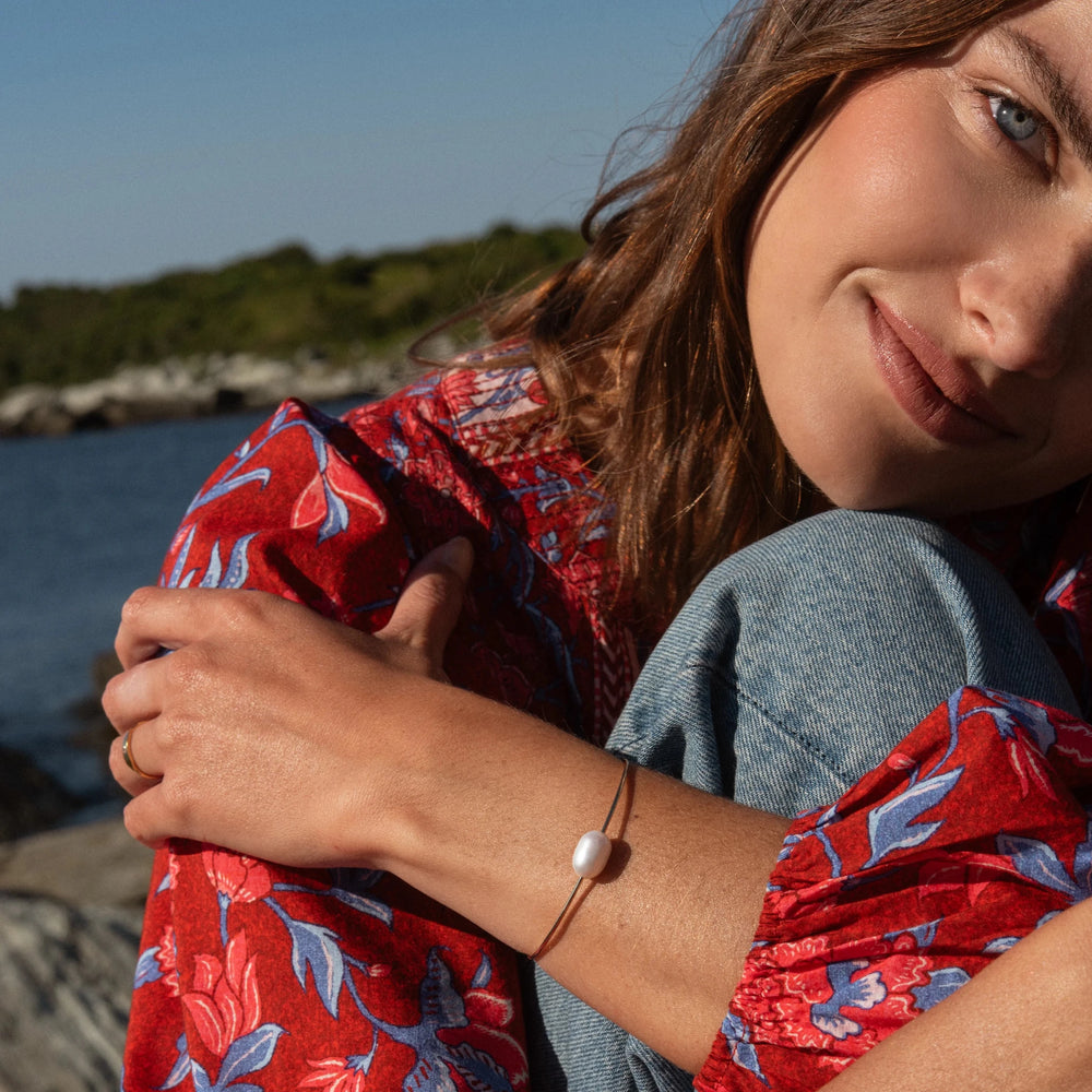 Isla Pearl Bracelet: 14k Gold Plated - obligato